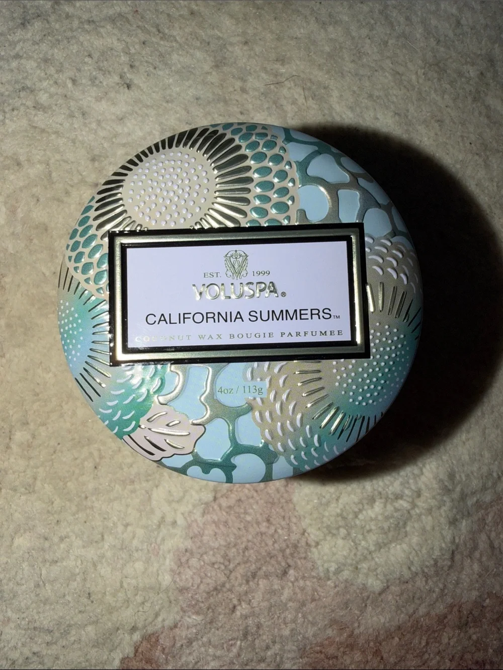 NEW Voluspa California Summers Petite Decorative Candle